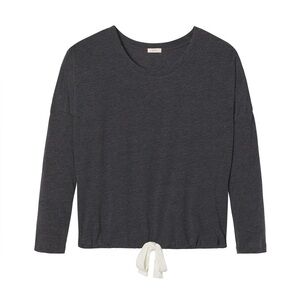 NWT Eberjey Women’s Heather Cotton Blend Slouchy Top in Gray in size Small